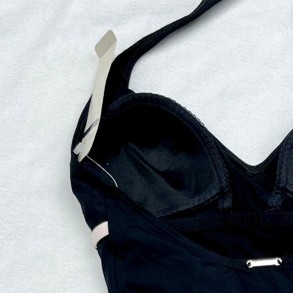 NWT Anne Cole black halter swim suit 8 - Picture 4 of 13